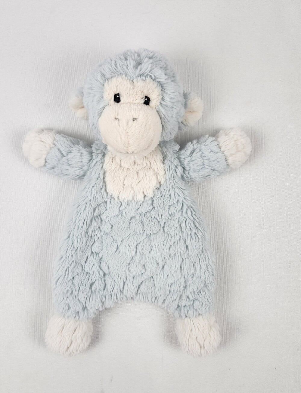Mary Meyer Putty Nursery Seafoam Blue Monkey Lovey Security Blanket Soft Baby